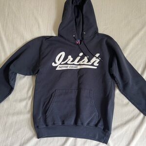 Champion Notre Dame Irish Hoodie Navy Blue Size Medium